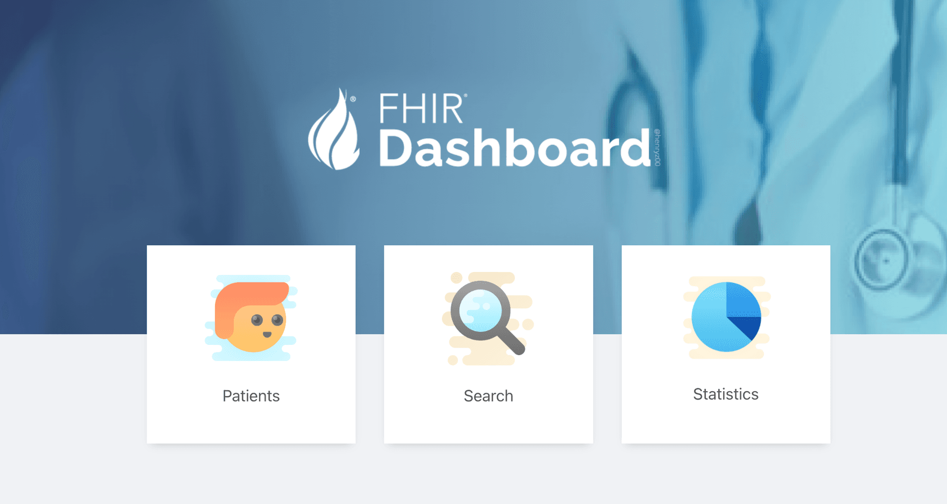 Responsive React Dashboard for FHIR Medical Data
