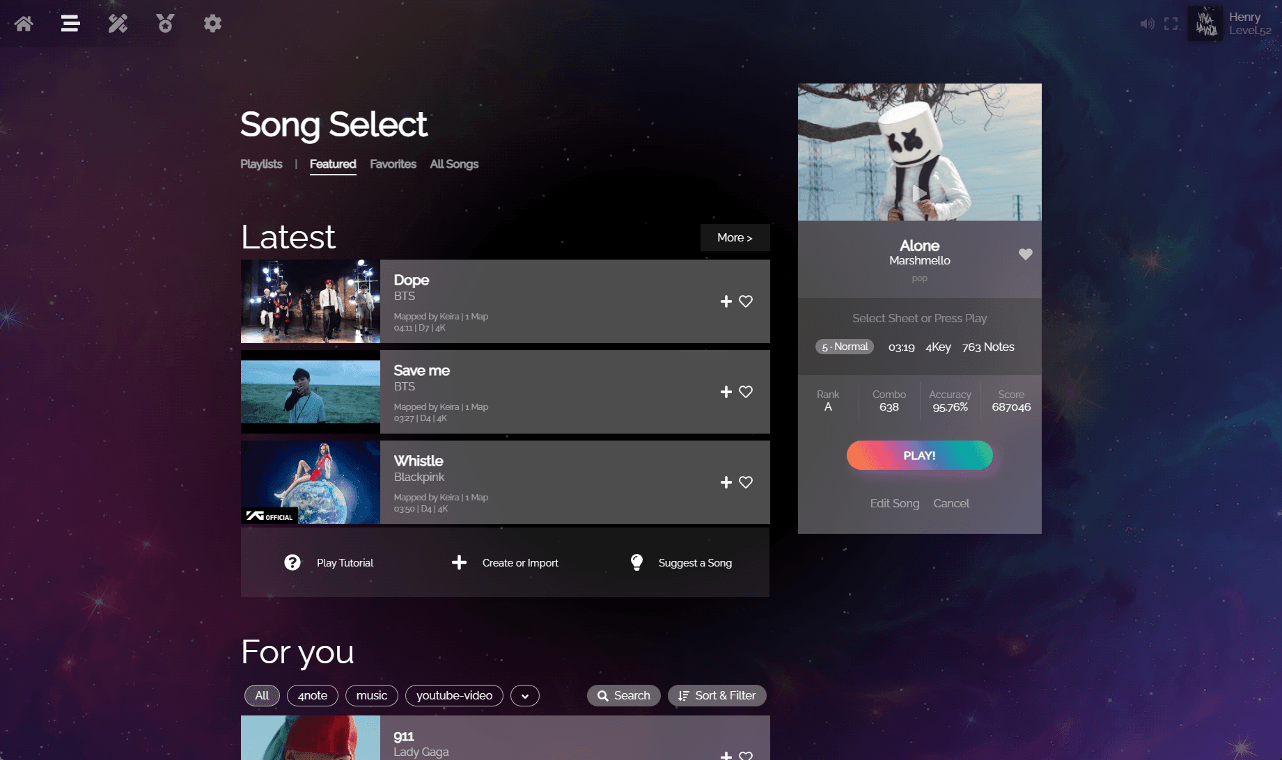 Song Select